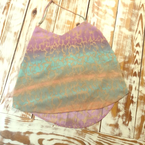 Show Me Your MuMu Tops - Show Me Your Mumu Colorful Cheetah Halter Top